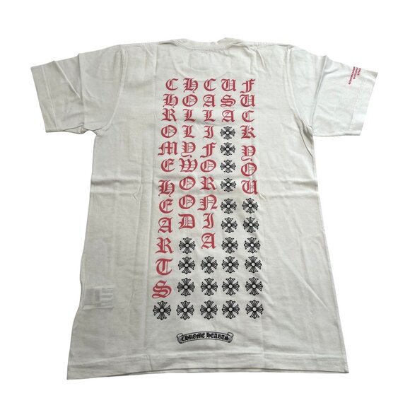 Chrome Hearts Pink Letters T-Shirt in White - Picture 2 of 10